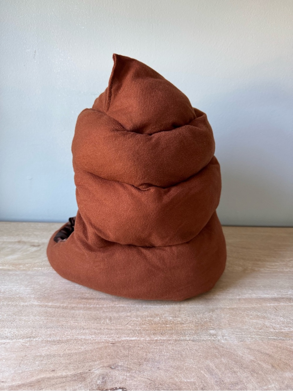 ⁠Funny Poop Emoji Halloween Costume Hat Brown Plush Novelty Beanie Cap⁠
